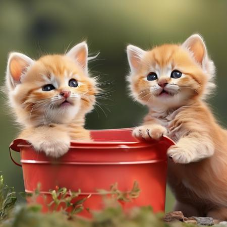 3420372273-r4alc4ts kittens, playful with bucket, adorable, nice scenery, detailed, absolutely outstanding image, _lora_fluffykitten_XL_LoR.png